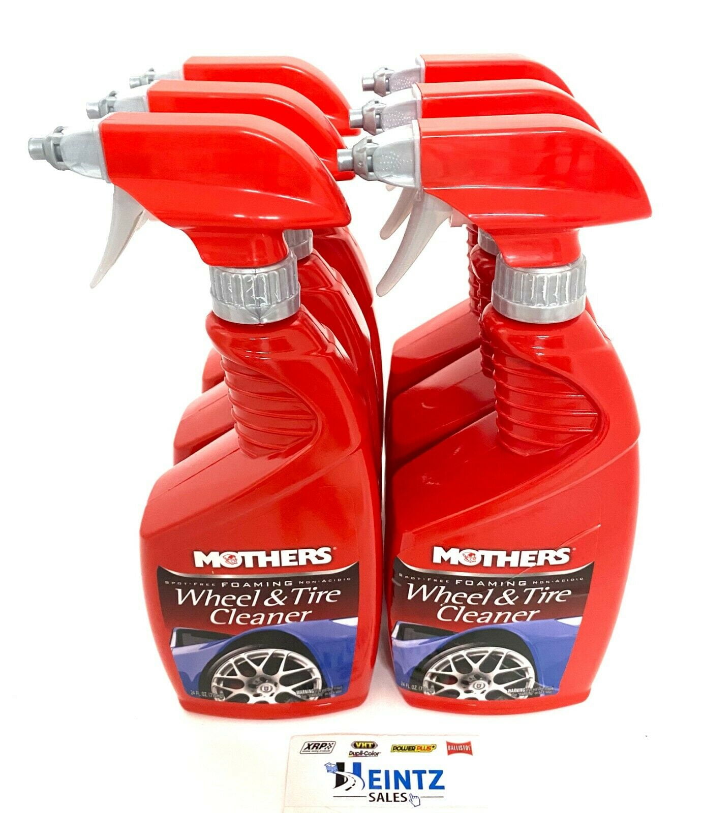 MOTHERS 05924 Foaming Wheel & Tire Cleaner 6 PACK NonAcidic Spot