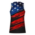 thumbnail image 4 of Men's Muscle Tank Tops 4th of July T-Shirt Patriotic Graphic Tees Round Neck Blouse Summer Sporty Tanks Sleeveless Tops Loose Lightweight Tshirt Independence Day（Available in Plus Size）, 4 of 4