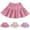 Pink, variant on uublik Cute Skirts for Girls Pink Mini Skirts High Elastic Waisted Tiered Ruffle Skirt Size 1T-7