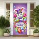 thumbnail image 4 of CaiYueKe Easter Door Cover Decoration Outdoor Party Decor Spring Holiday Door Curtain Bunny Rabbit Egg Festive Atmosphere Photography Backdrop Vertical Horizontal Hanging Decorations, 4 of 7