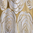 thumbnail image 4 of DESIGN ART Designart 'Golden Floral III' Mid-CenturyCurtain Single Panel 52 in. wide x 90 in. high - 1 Panel 90 Inches, 4 of 5