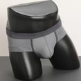 thumbnail image 2 of Afuyipoi Men's Ice Silk Underwear,Active Mid Rise Breathable Comfortable Briefs Gray L, 2 of 4