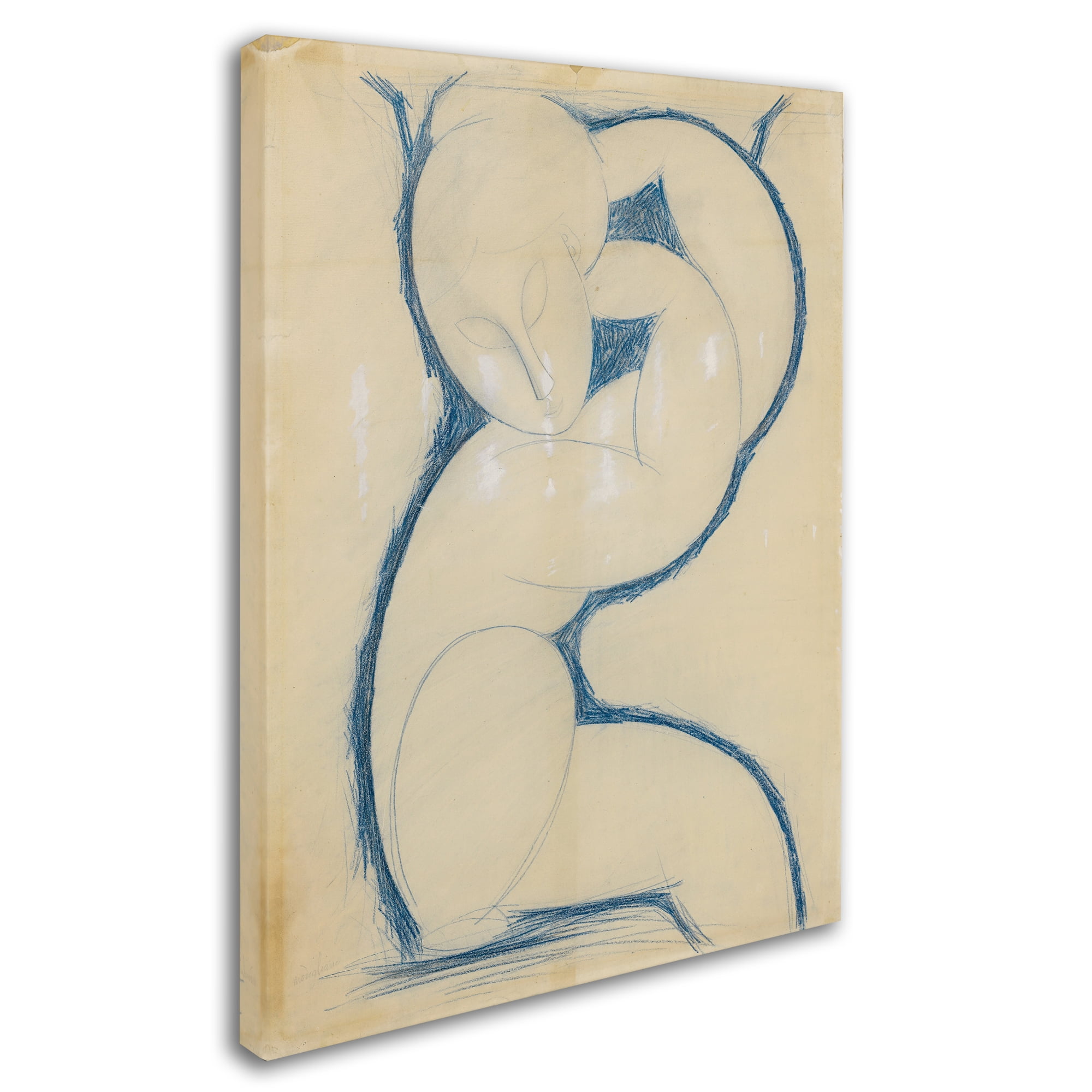 Trademark Fine Art 'Caryatid' Canvas Art by Modigliani