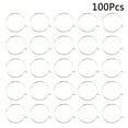 thumbnail image 5 of COMPUKAS 100Pcs Plated 30x25mm Glass Circle Hoop Findings for Wedding Party Jewelry Making, 5 of 6