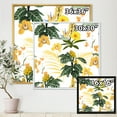 thumbnail image 4 of Designart 'Pattern Of Beautiful Yellow Flowers ' Modern Framed Canvas Wall Art Print, 4 of 5