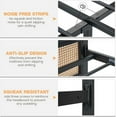 thumbnail image 4 of Full/Queen/King Size Bed Frame with Headboard, Bohemian Rattan Platform Bed Frame with Strong Metal Slats Support, No Box Spring Needed, Noise-Free Design, 4 of 7