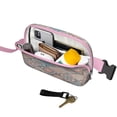 thumbnail image 2 of Nokogo Women's Vintage Floral Running Belt, Fashionable Waterproof Waist Pack, Pink, 2 of 4