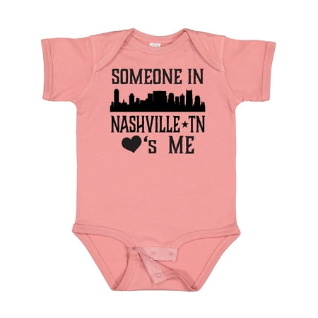 

Inktastic Nashville Tennessee Someone Loves Me Skyline Gift Baby Boy or Baby Girl Bodysuit
