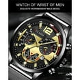 thumbnail image 6 of SUSHNAG Men'S Business Watch Fashion Sport Men'S Stainless Case Quartz Analog Wrist Watch, 6 of 9