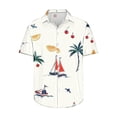 thumbnail image 4 of UVEASISHA Mens Hawaii Shirts Short Sleeve,Men Button Down Shirt Loose Fit Casual Aloha Shirts Summer Tropical Beach Vacation Shirt Sales Today, 4 of 5