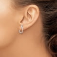 thumbnail image 3 of Auriga Fine Jewelry 925 Sterling Silver Rh-plated Fish Hook Post Drop Earrings for Women, 3 of 6