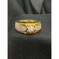 thumbnail image 4 of Real 0.55 Carats Round Brilliant Cut Natural Diamonds Wedding Band Ring In 14K Yellow Gold, 4 of 13