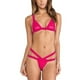 thumbnail image 1 of Traje de baño para mujer, moda para mujer, bikini de color sólido, conjunto de traje de baño con tirantes y cordón, trajes de baño para mujer, 1 of 2