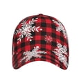 thumbnail image 2 of Haiem Snowflakes On A Buffalo Plaid Baseball Cap Dad Hat Cotton Soft Adjustable Fashion Hats for Men Women Unisex Style Headwear, 2 of 9