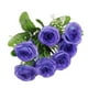 thumbnail image 3 of Ramo de Flores de Rosas Artificiales Decoración de Rosas Azul, 3 of 9