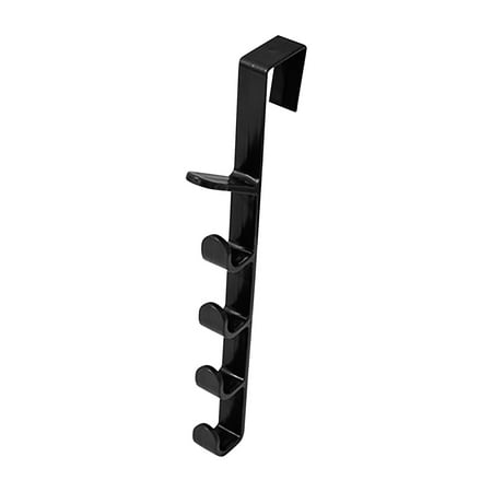 

Mengzhiii Over The Door Hook Hanger | 5-Hook Heavy-Duty Organizer Rack For Coats Hats Cloth Storage Bins for Organizing