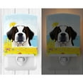 thumbnail image 2 of Caroline's Treasures BB2114CNL Saint Bernard Summer Beach Ceramic Night Light, 6x4x3", multicolor, 2 of 2