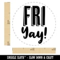 thumbnail image 2 of Fri Yay Friday Funny Self-Inking Rubber Stamp Ink Stamper - Pink Ink - Mini 1/2 Inch, 2 of 7