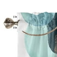 thumbnail image 6 of Abstract Art Leaf Boho Teal Leaves Curtain Home Decoration Living Room Short Curtains Window Treatments For Kitchen Bedroom, 6 of 6