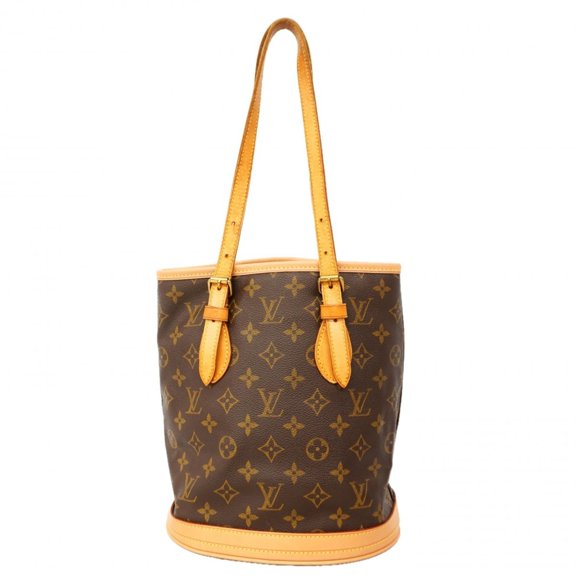 Pre-Owned Louis Vuitton Monogram Bucket PM Tote Bag M42238 Brown (Women's)
