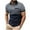 Gray, variant on Vunhao Mens Collared Polo Shirts, Zipper Striped Short Sleeve Mens Basic Shirt on Sale Gray