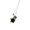 Black, variant on Stainless Steel Four Leaf Symbol Necklace Representing Hope Faith Love Luck Elegant Pendant Neckchain Jewelry Gift