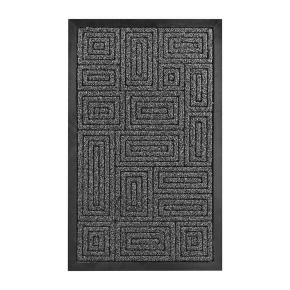 Tapete De Entrada Dib Antideslizante 75X45 Cm Gris Obscuro