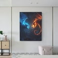 thumbnail image 6 of Gaeub Red And Blue Fire Dragon C Print Canvas Wall Art for Bathrooms Bedroom,Wall Decor,Framed Artwork for Wall,Modern Wall Decorations Prints Picture,Home Decor Wall Pictures 30" x 40", 6 of 8