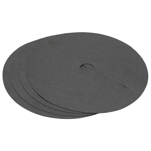 Unique Bargains 62cm Tree Mulch Ring Nonwoven Tree Protector Mat Plant Cover Black 4 Pack