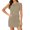 Khaki#9527, variant on BOOMNY Womens Two Piece Shorts Set Solid Short Sleeve Tops Shorts Outfits Summer Casual Matching Sets
