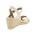 thumbnail image 2 of Lucky Brand Womens Margaline Canvas Wedge Espadrilles White 10 Medium (B,M), 2 of 2