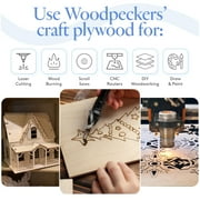 Baltic Birch Plywood, 18 x 24 x 1/4 Inch - 6 mm Craft Wood, Box of 12 B/BB Grade Baltic Birch Sheets, Perfect for Laser, CNC Cutting and Wood Burning, by Woodpeckers
