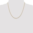 thumbnail image 4 of 14K Yellow Gold Singapore Chain Styles Necklace 1.3 mm Sparkle 20 inch, 4 of 4