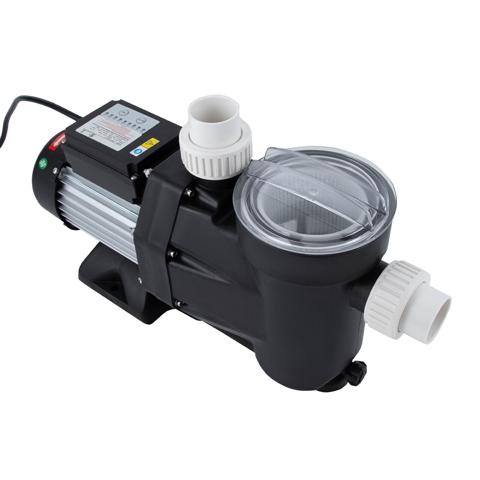 1.5 HP Ground Pool Pump, Black 1100W Powerful Self Primming Swimming Pool Pumps, Pool Pump with Timer Floor Mount