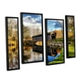 thumbnail image 2 of ArtWall Kevin Calkins "Covered Bridge Reflections" 4-Piece Floater Framed Canvas Staggered Set, 2 of 2