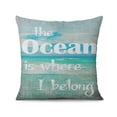 thumbnail image 2 of Elegant Seaside Relaxation: Set of 2 Nautical 18x18 inch Throw Pillows - Ocean Coral, Seashell, Starfish Square Cushion Covers., 2 of 7