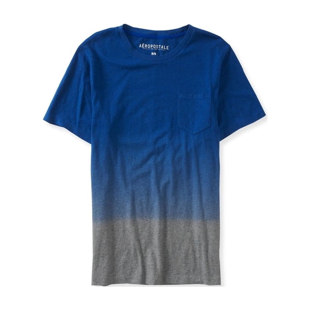 Aeropostale - Camiseta básica con bolsillo en bloque de color para hombre, azul, grande Aeropostale Camiseta básica