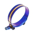 thumbnail image 1 of Kyostar Collier de Serrage en T 2.5 Pouces Réglable en Acier Inoxydable Bleu Titane pour 2.5 Pouces?65-73mm?, 1 of 4