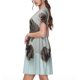 thumbnail image 2 of Disketp Adorable Puppy Portrait para Vestido de Manga Corta para Mujeres, Vestidos de Verano para Mujeres, Casual y Holgado para la Playa, 2 of 6