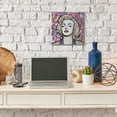 thumbnail image 2 of Stupell Industries Marilyn Pink Purple Modern Portrait Painting Canvas Wall Art by Eric Waugh, 2 of 6