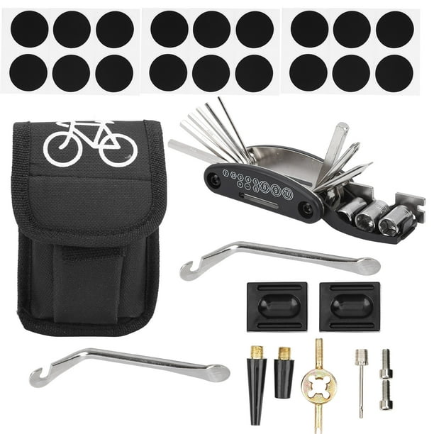 Herramientas de reparación de neumáticos de bicicleta Jadeshay kit portátil 16 en 1