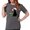 Charcoal, variant on CafePress - Santa Cat & Mouse - Womens Comfort Colors® Shirt