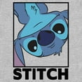 thumbnail image 2 of Women's Lilo & Stitch Peekaboo Stitch Portrait Graphic Tee Athletic Heather Small, 2 of 4