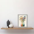 thumbnail image 2 of Wildflower Glass Test Tubes Rainbow Colour Water Artwork Framed Wall Art Print A4, 2 of 4