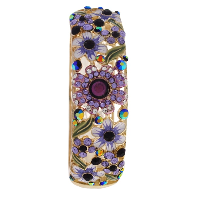 Gold bracelet with multicolored stones deals