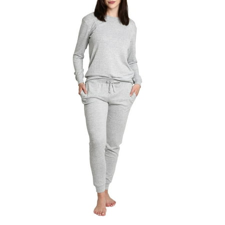 

Blis Women s and Women s Plus Sleep Long Sleeve Pajama Jogger Set