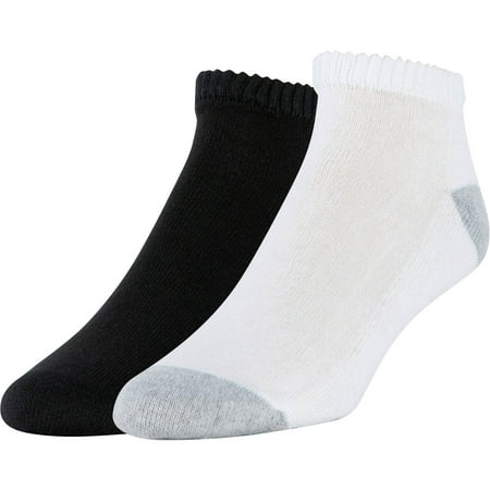 Gildan Men's Cushioned Sole Moisture Wick Lowcut Socks,