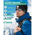 thumbnail image 2 of 2 Pack Bluetooth Beanie Hat with Light, 5 LED Rechargeable Headlamp Cap with Wireless Headphones, Winter Knitted Bluetooth Hat, Women Men Gift Stocking Stuffers for Dad Father Husband, 2 of 7