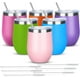 thumbnail image 1 of Vasos para vino YEBTS Life, 350 ml, 6 unidades, acero inoxidable, 1 of 7