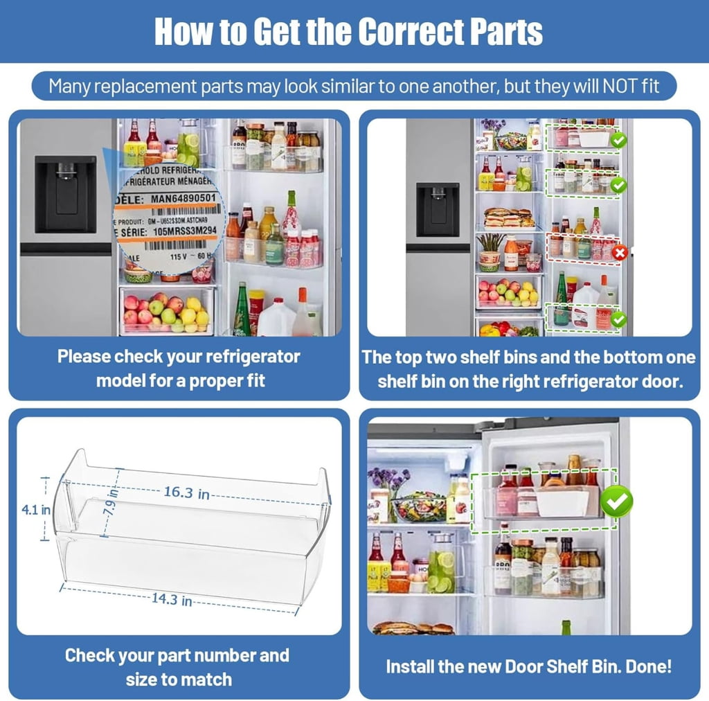 Miiottaa Multifunctional Replacement Fridge Drawers Door Rack Suitable for Efficient Food
